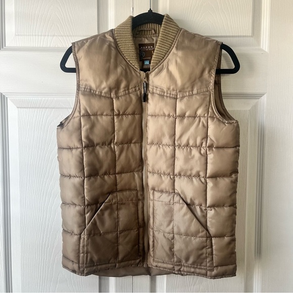 Roper Western Vest Boys Poly Price Point Tan Size Large 12-14 - Picture 1 of 3